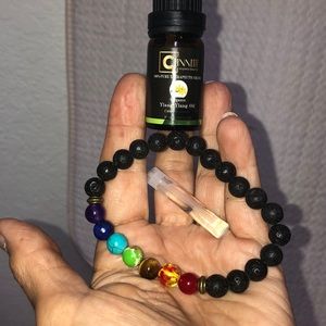 Chakra bracelet with ylang ylang oil